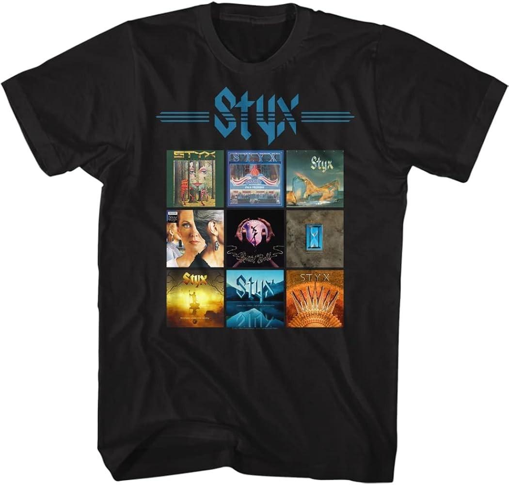 Collection Styx Band Album Heavy Cotton Shirt Black S-5XL CM502 M