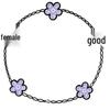 V Gold 18K Thick Plated Four-Leaf Clover & Five-Flower Bracelet with CNC Precision Carved Buckle and Purple Chalcedony, Agate & Mother-of-Pearl.