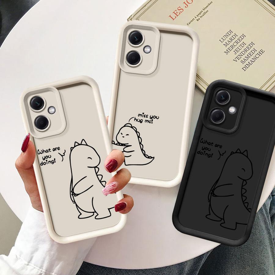 Süße Dinosaurier-Paar Handyhülle für Xiaomi Poco F8 X3 NFC C51 C61 C50 X3 Pro