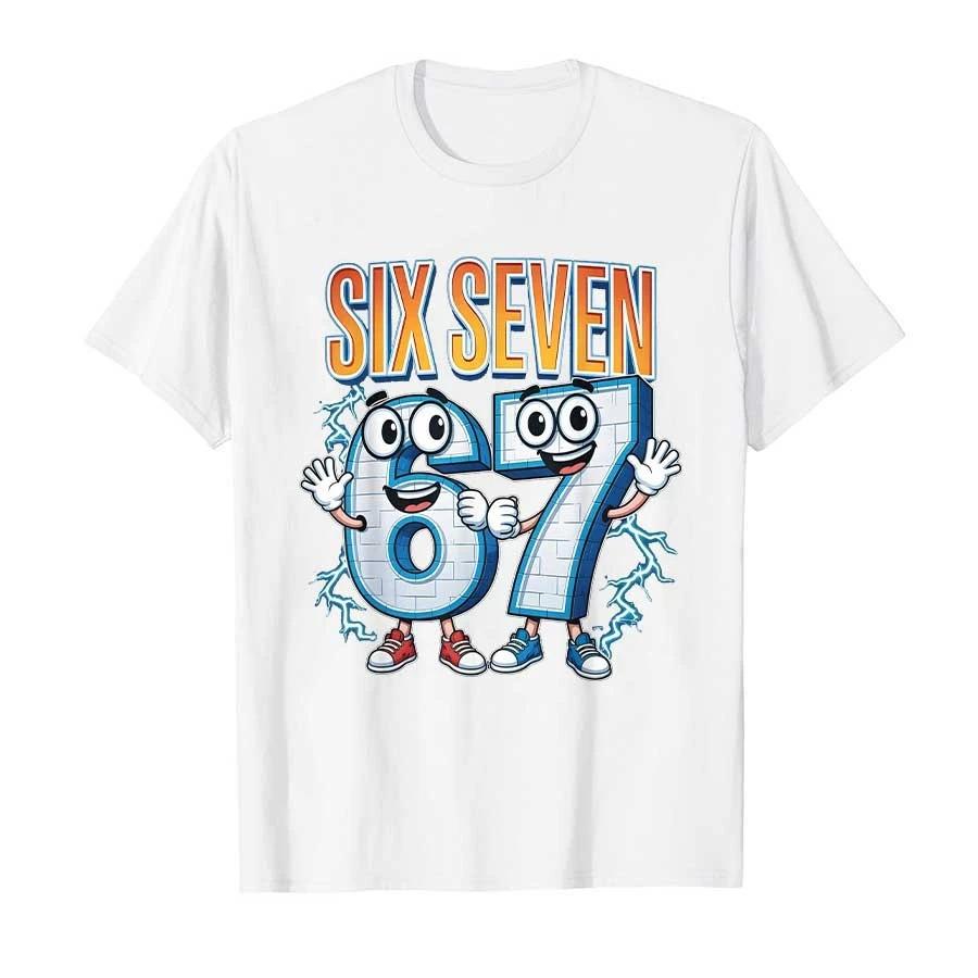 67 Six Seven Italian Fun Imagination Game Expression TShirt Suitable for Both Men and Women Street Wear