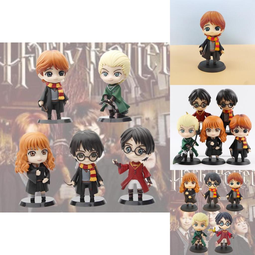 Exquisite 5pcs Harry Potter Characters Doll Set Featuring Hermione Potter And Ron For Collectors