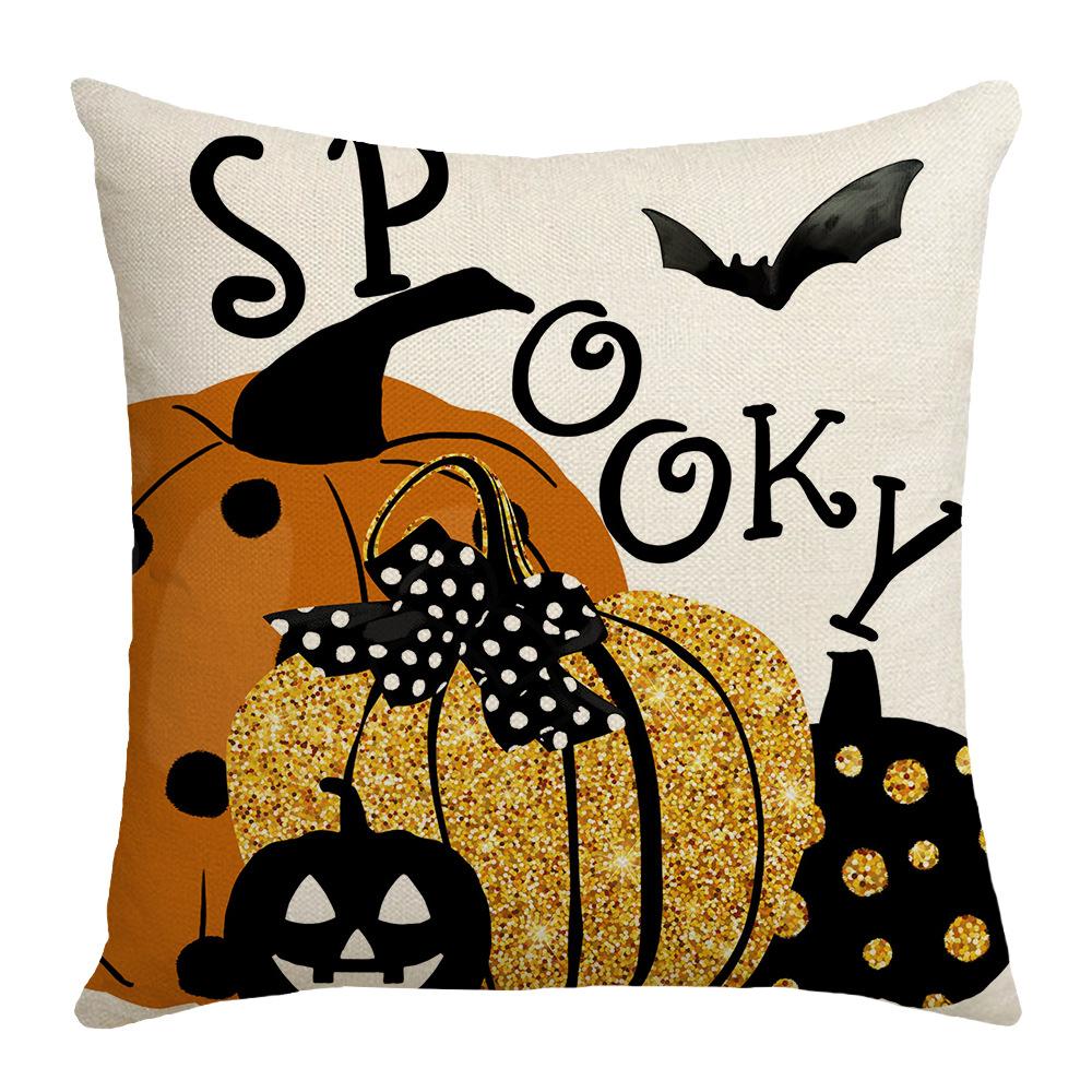 Halloween Pillow Home New Cat Pumpkin Candy Sofa Decorative Pillow Case