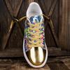 Hot Sale Gold Silver Sneakers Men Hip Hop Casual Unisex Shoes Tennis Luxury Running Shoes Clunky Sneakers Bigsize Streetwear Mal