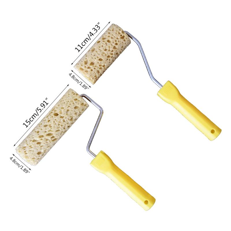 Praktische Algen-Schwamm-Rollenbürste 4/6 Zoll Künstlerisches Muster Heimdekoration Durchmesser 4,8 cm / 1,89'' Malwerkzeuge