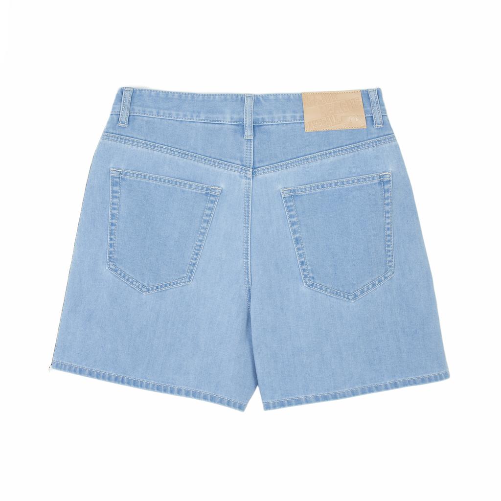 New MLB New York Yankees Denim Shorts Women's Blue 3FDPH0143-50BLL