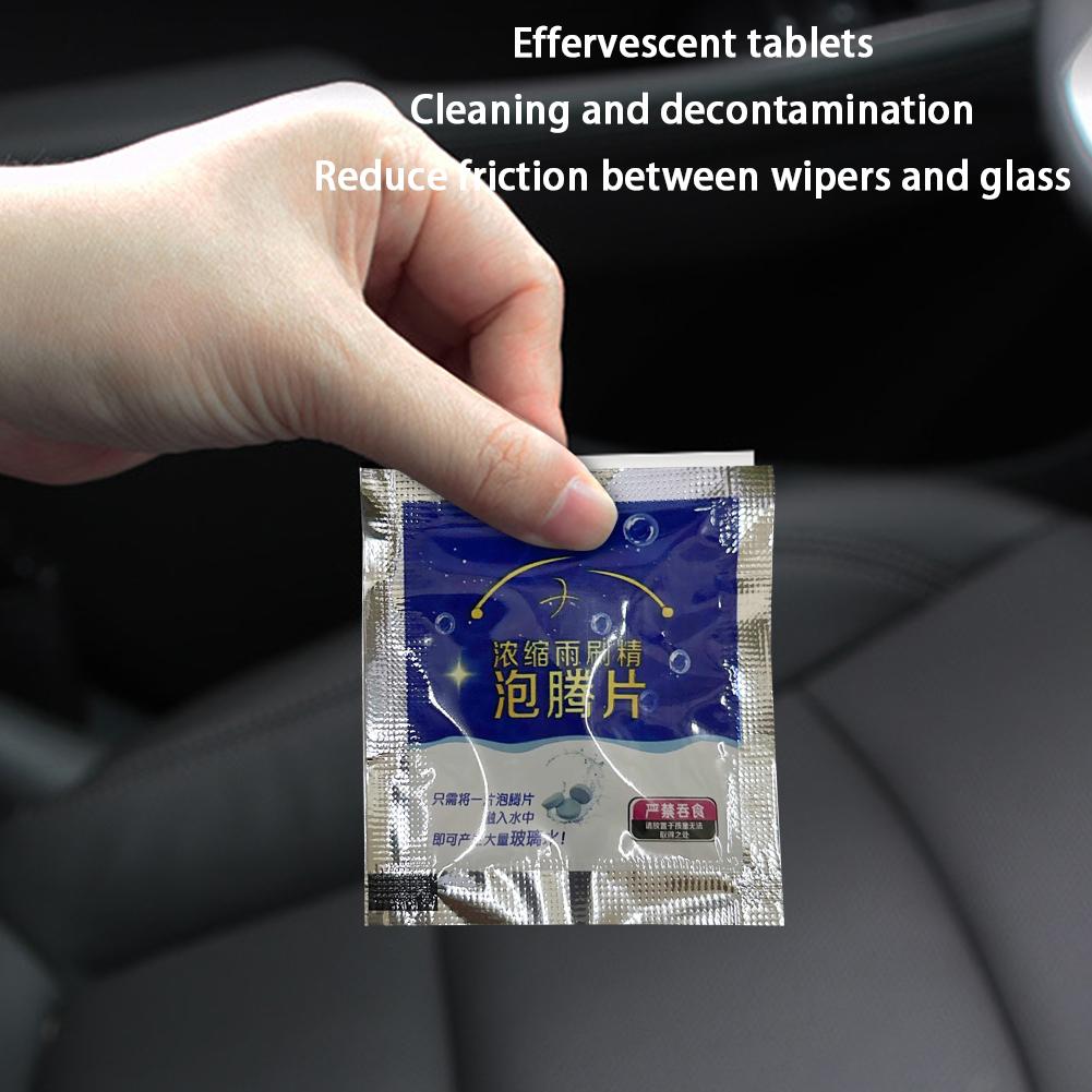 1-50PCS Solid Car Windshield Cleaners Effervescent Tablets Cleaning Windshield Window Glass Dust Wiper Car Wash Tool Car Accesso