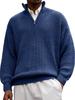 2025 Men's Fashion Half-Zip Stand Collar Sweater Polo