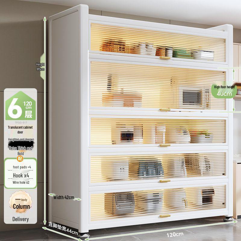 Étagère de Rangement Multifonctionnelle sur Pied et Buffet de Cuisine