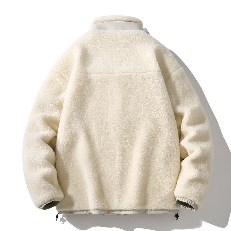 Herbst und Winter Baumwollgepolsterte Kleidung Herren Trend Winterkleidung Hongkong-Stil Tide-Marke Lammwolle Lammwolle Ins Lockeres Paar Baumwolljacke