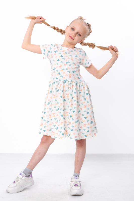 Stylish Sun-Dress (Girls) for Special Occasions, Soft Colors, Summer, 6118-043 HC