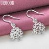 925 Sterling Silver Tree Pendant Earrings Wedding Jewelry