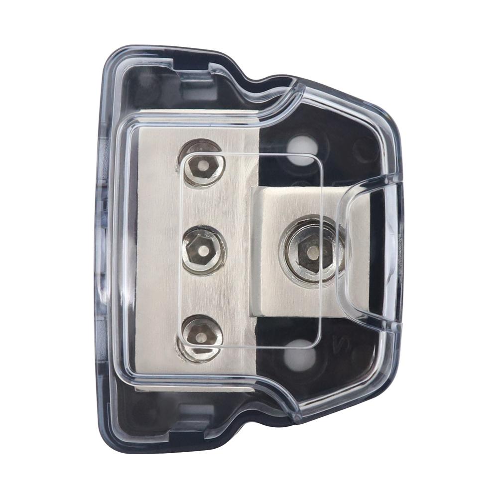 3 Way Distribution Block Car Audio Power Wire Splitter  0 Gauge in  4 Gauge Out