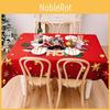 Christmas Cartoon Print Tablecloth With Polyester Fabric For Holiday Home Decor
