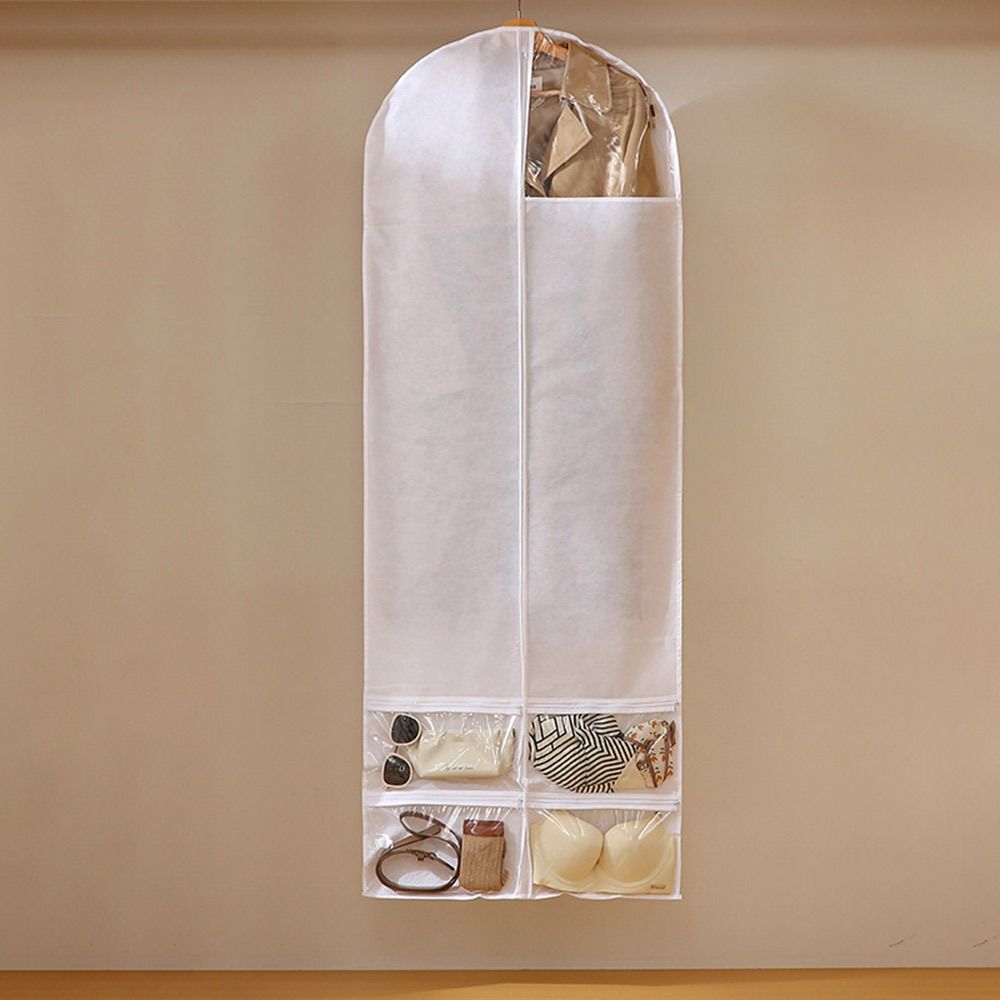 Large Capacity Wardrobe Dust Cover Reusable Wardrobe Organizer Hanging Storage Bag Garment Protector Underwear Socks Storage 1600₽