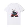 Plus Size Summer T Shirts for Women Anime Shangri La Frontier Printed Casual Short Sleeves Tops 100% Cotton Oversize O Neck Tees