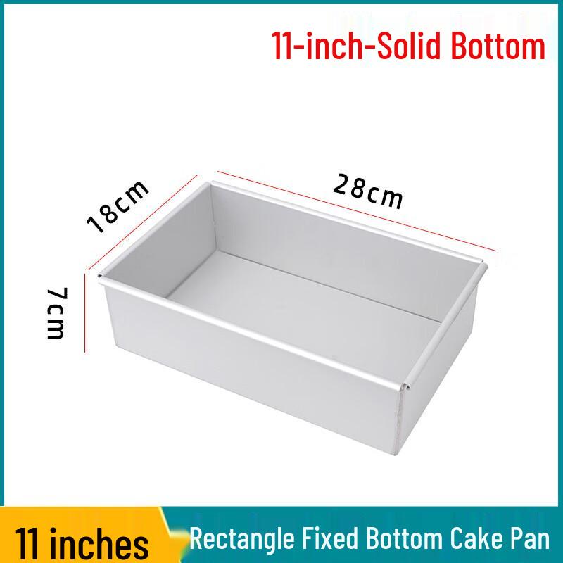 WS Rectangular Anodized Fixed Bottom Cake Pan