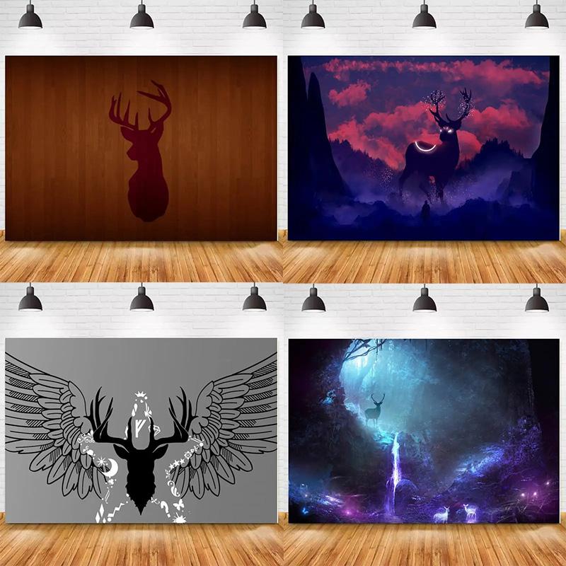

Animal Deer Tapestry Office Living Room Decoration Home Wall Tapestry 100x75cm