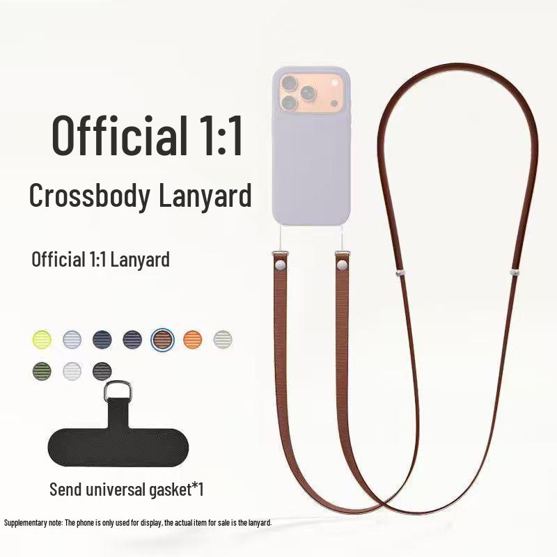 Magnetic Crossbody Lanyard for iPhone 17 - Official Apple Style Shoulder Strap