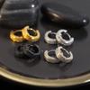 Titanium Steel Hip-hop Student Accessories: Smooth-surfaced Ear Studs, Ear Pendants, and Earrings.