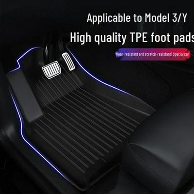 Durable Waterproof TPE Floor Mats for 2025 Tesla Model Y