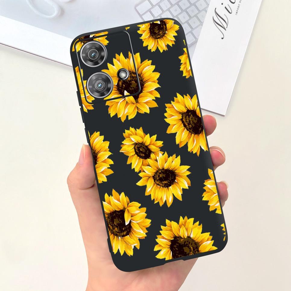 For Motorola Moto Edge 40 Neo / Edge40 / Edge 30 Lite / Edge 20 Lite 20 Pro Phone Case Soft Silicone Black Back Cover Cartoon