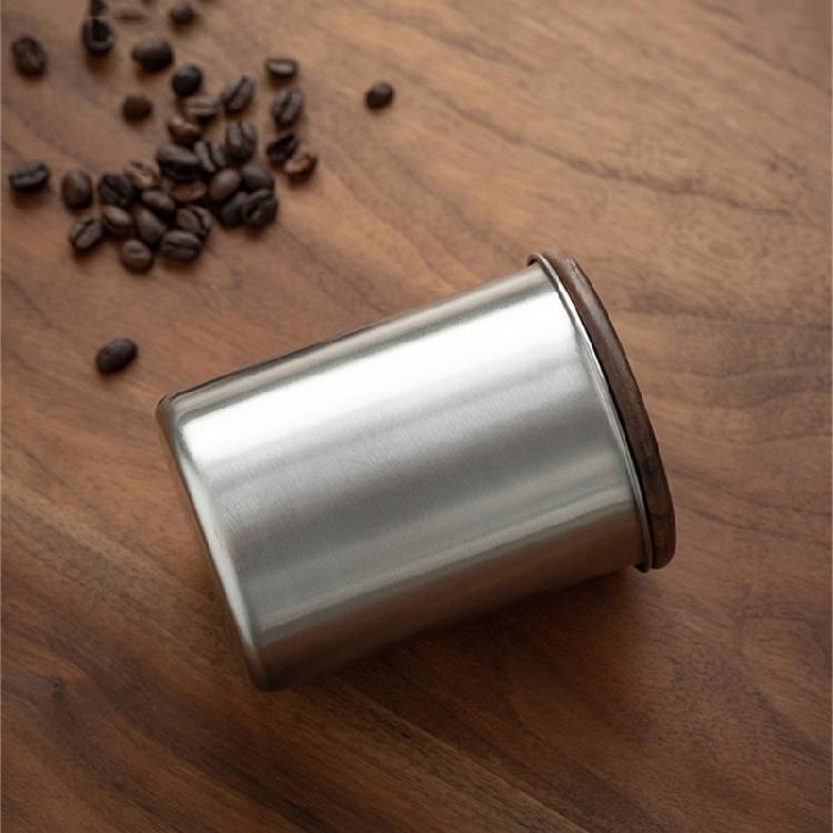 Kompakte kleine Kaffeebehälter Edelstahlkanister Praktisches Kaffeegefäß