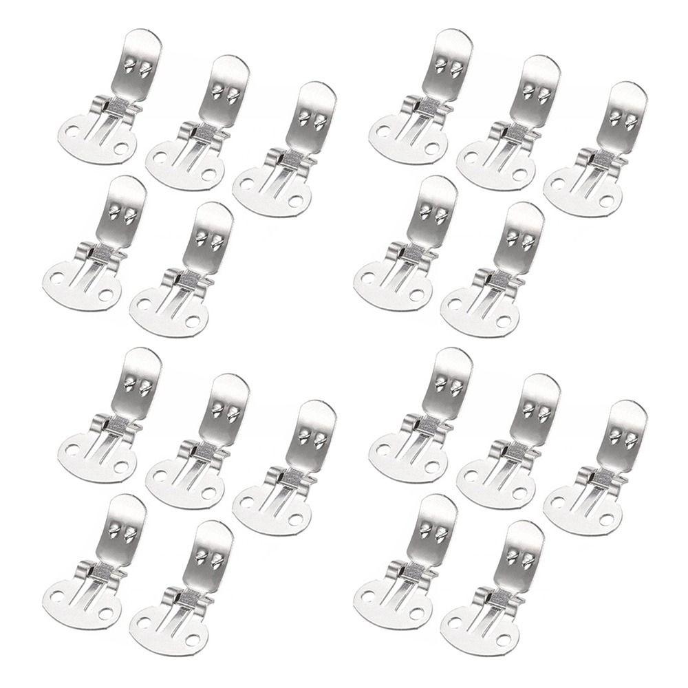 20Pcs/lot Practical Shoes Accessories Silver Shoe Buckles Shoes Ornament Holder Shoes Flower Clips Clamp