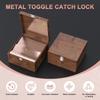 10 Stück Zinklegierung Antikschloss Vintage Riegel Dekorativer Toggle-Verschluss Hardware-Komponenten