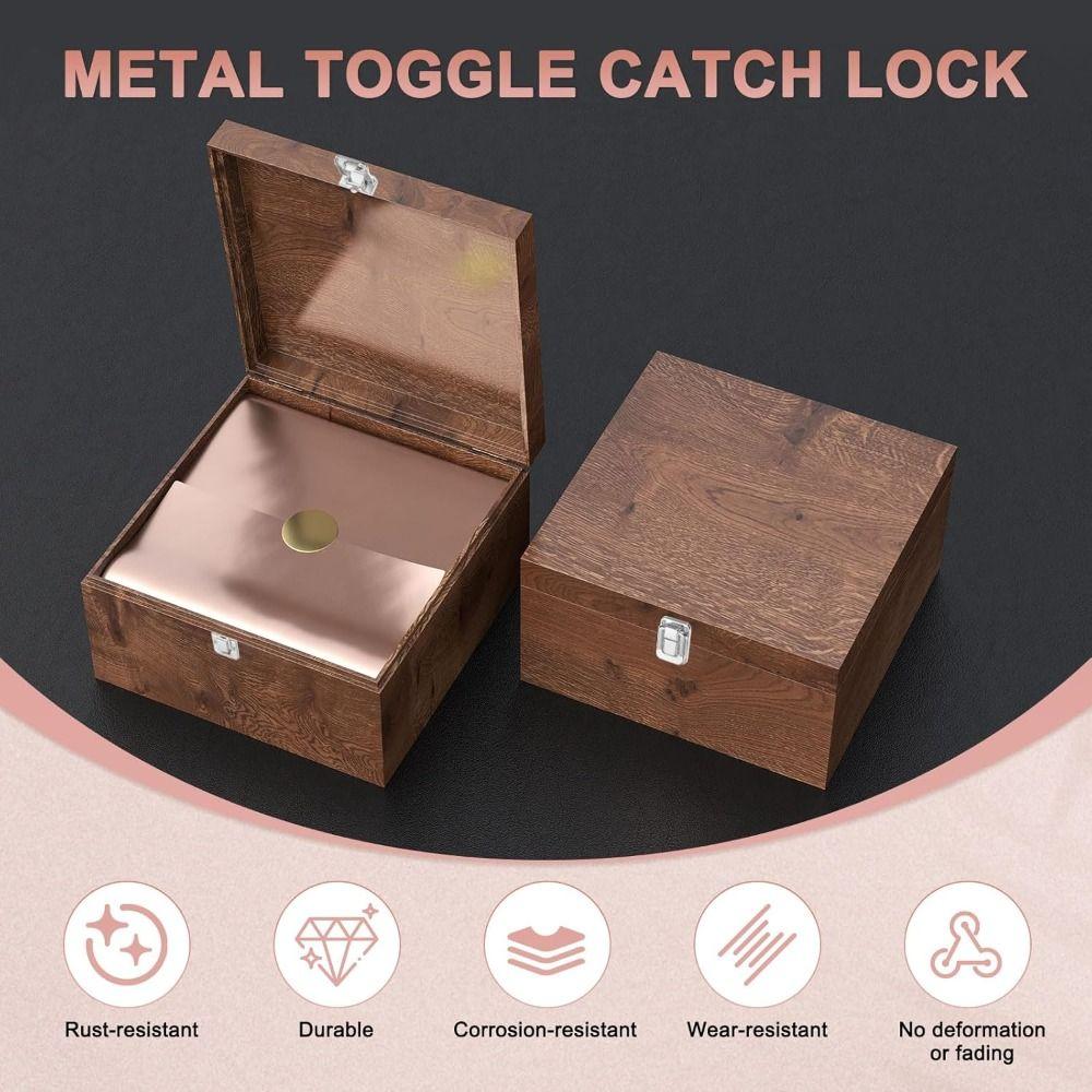10 Stück Zinklegierung Antikschloss Vintage Riegel Dekorativer Toggle-Verschluss Hardware-Komponenten