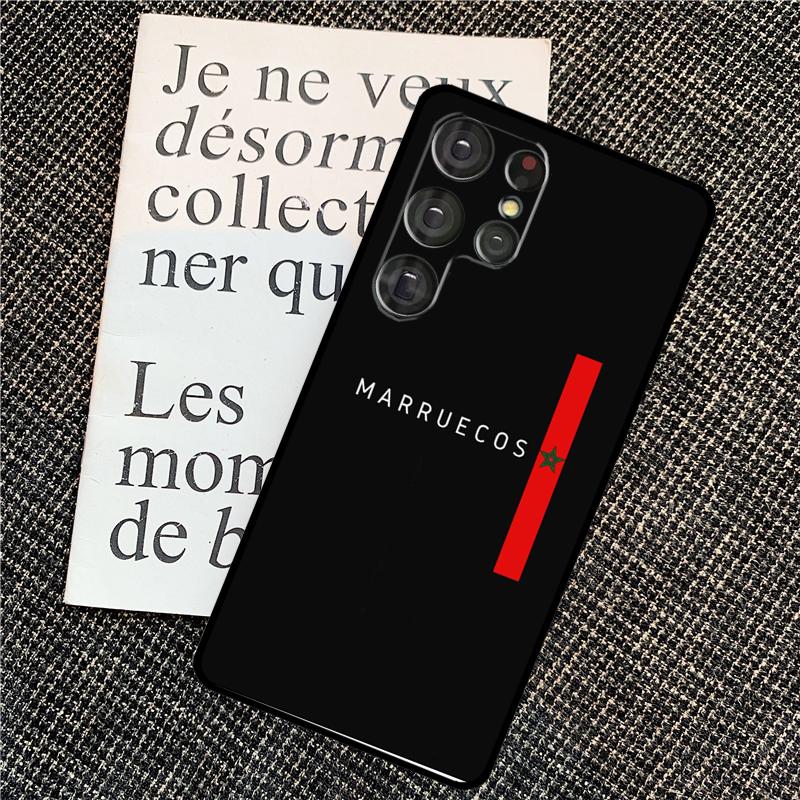 Morocco Map Flag Case For Samsung Galaxy S25 Ultra S20 S21 S22 S23 S24 Ultra S9 S10 Plus S25 FE Back Cover