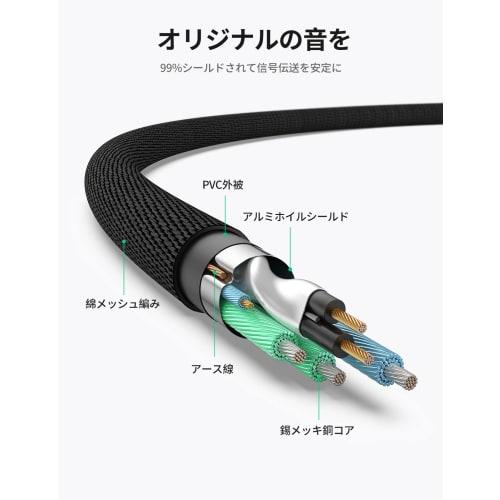 UGREEN 3.5mm to 2RCA Audio Cable Stereo Mini Plug 3.5mm Male to 2RCA Male Highly Durable Construction Compatible with Smartphones, Computers, TVs, Car