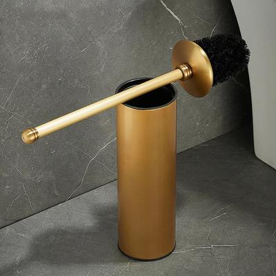 Toilet Brush Holders Antique Bronze Brass Bathroom Standing Toilet Brush With Long Handle Clean Tools For Bathroom Hardware Set