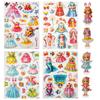 4Sets Magnetic Dress Up Dolls for Girls Ages 4-10 DIY Magnetic Paper Dolls Cute Paper Dress Up Dolls Exquisite Princess Dress Up Dolls