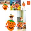 Soft And Comfortable Halloween Pumpkin Clothes With Shoes And Hat