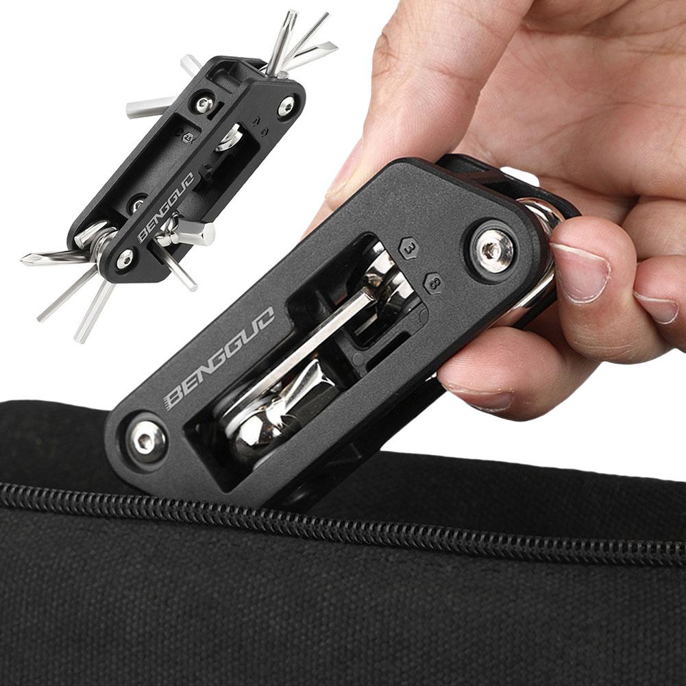 10-in-1 Mountain Bicycle Tools Sets Portable Bike Maintenance Tool Mountain Bike Wrench Multi Tools for Mountain Road Bike China Mainland