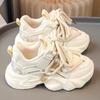 Classmate girl 2025 new spring and autumn children's sports shoes dad shoes girl little white shoes winter velvet