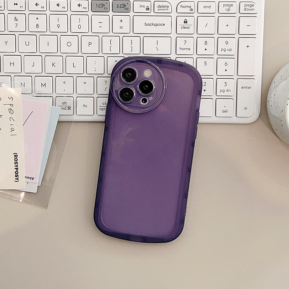 Transparent Candy Color Suitable for Iphone15promax Apple 14 Mobile Phone Case 11 Full Cover 1613 Silicone Case