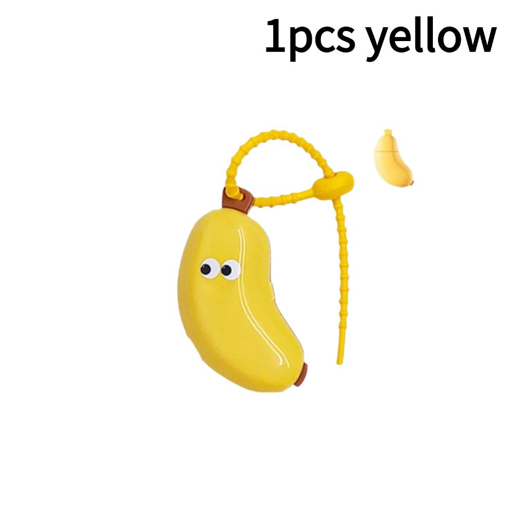 Přenosný držák na zubní kartáček Nezbytný cestovní ochranný kryt na zubní kartáček Roztomilý banán Turistika Kempování Kryt na kartáček Pouzdro