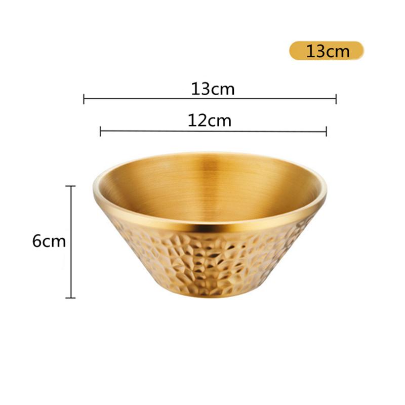 Creative Korean Stainless Steel Ramen Noodle Bowl Tableware for Salad Fruit Mixing Bowls Double Layer Heat insulation