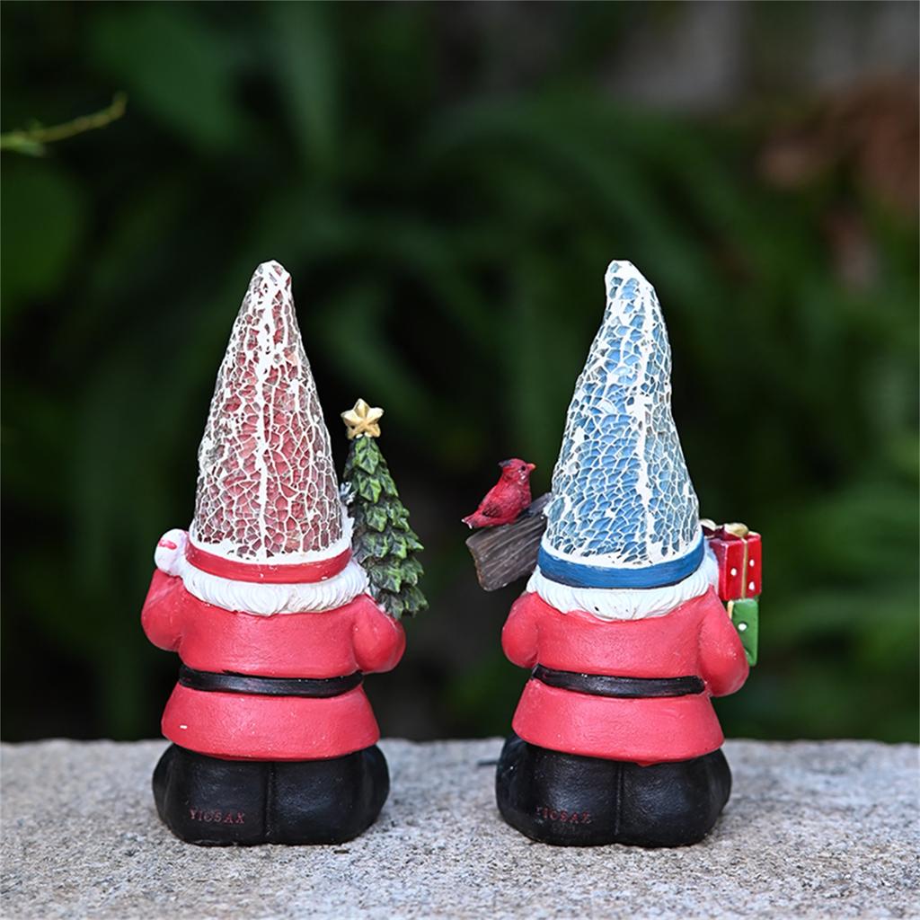 Solar Powered Christmas Gnome Ornaments For Gardens, Yards,, And Outdoor Christmas Decorations