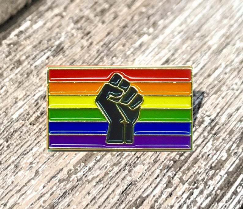 

European and American Style Women s Seven-Color Rainbow Flag Brooch Pin