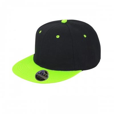 Result Unisex Core Bronx Original Flat Peak Snapback Dual Color Cap