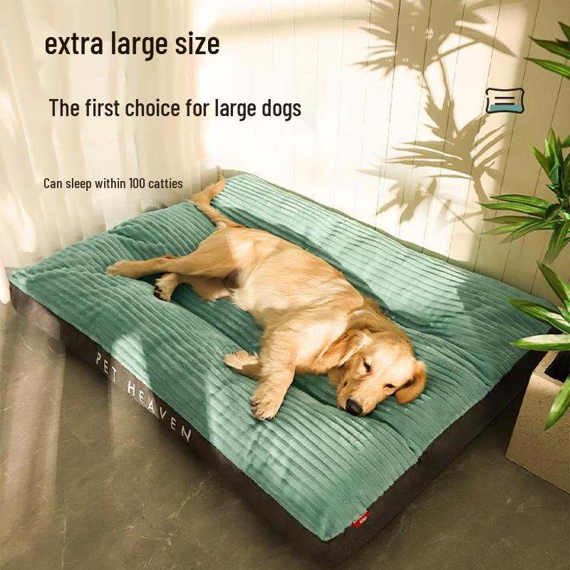 Washable Winter Dog Sleeping Mat - Four Seasons Universal Cushion for Large Dogs