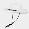 Summer Trendy Wide Brim Sun Hat Outdoor Western Cowboy Sun Shade Fisherman Cap Adjustable Breathable Unisex Men Women Hats