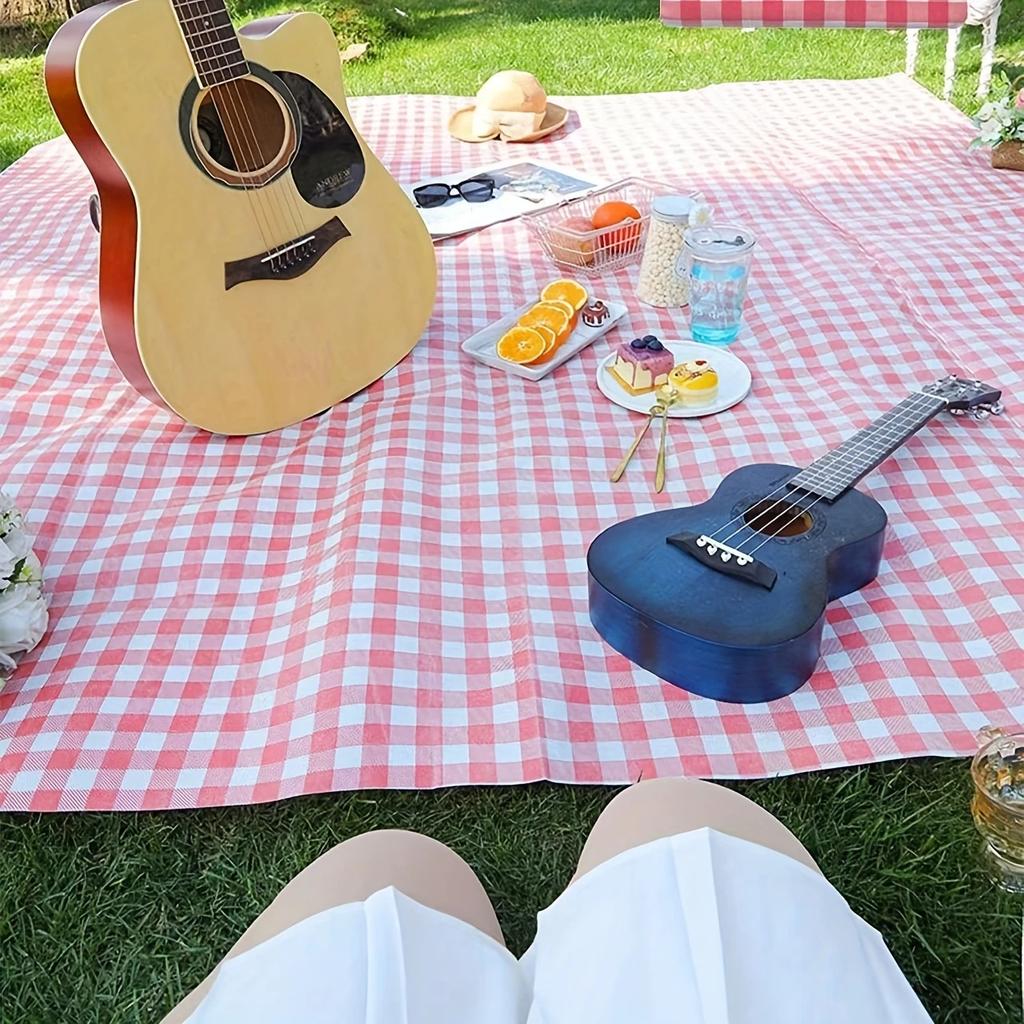 Manta de picnic para exteriores: manta de camping portátil extragrande para playa, parque, barbacoa y actividades familiares en interiores y exteriores.