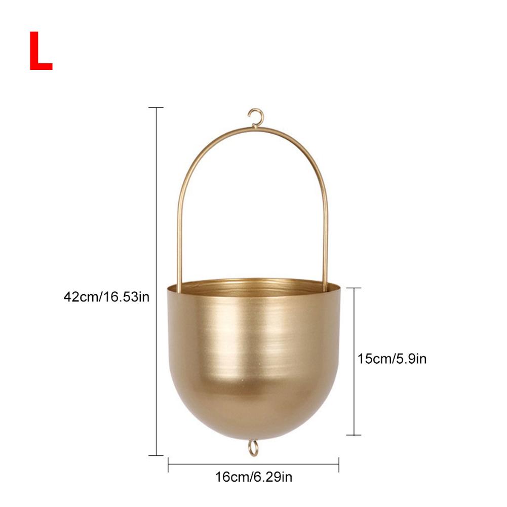 Hängende Pflanztöpfe, minimalistischer Blumentopfbehälter, hängende Blumentöpfe aus Metall, kreativ für den Innen- und Außenbereich, Garten, Balkon