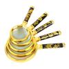 5X-10X Magnifying Glass Golden Dragon Handle Magnifier Mini Pocket Handheld Microscope Reading Jewelry Loupe Magnifiers