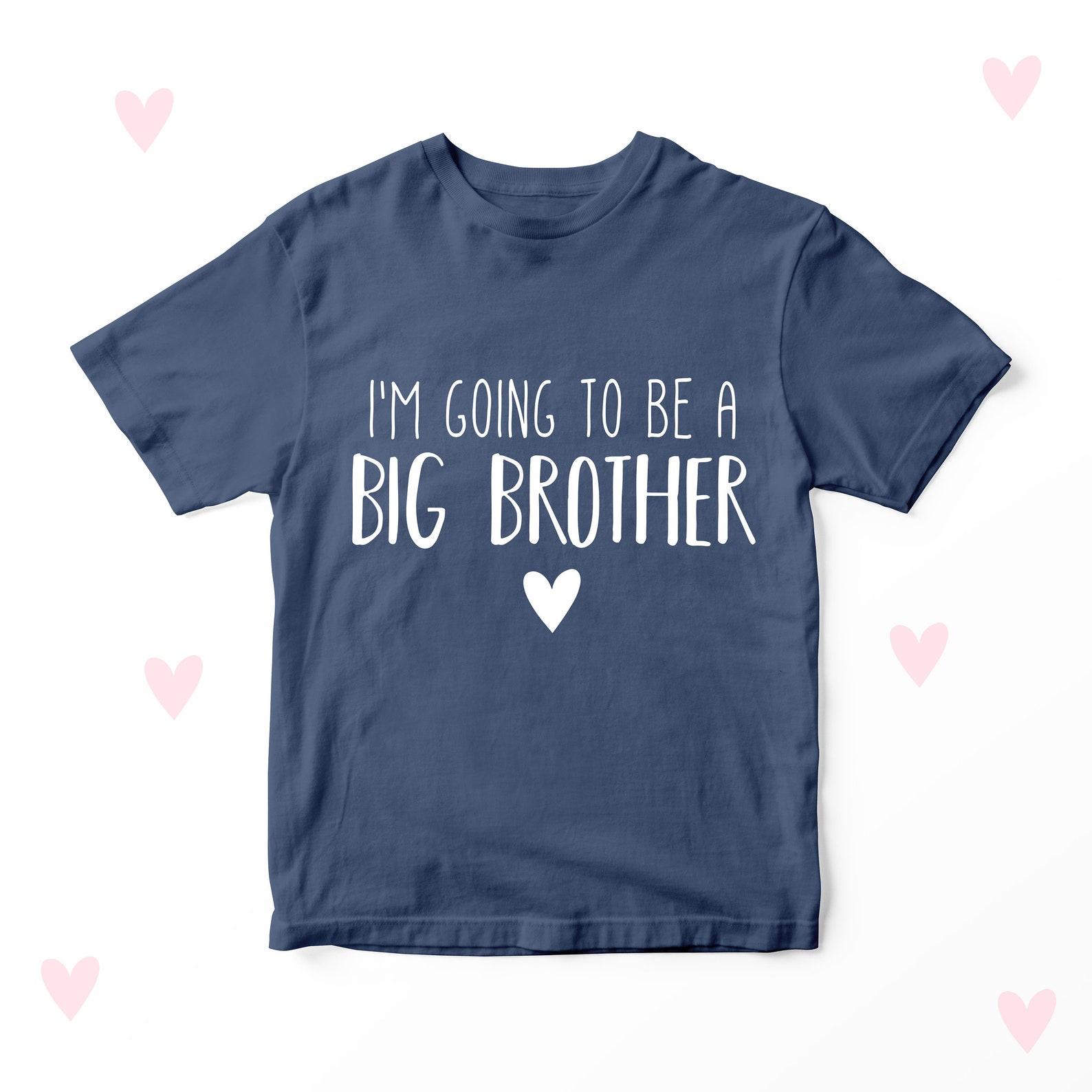 Big Brother T-shirt Promotion Big Little Personalised Baby Announcet 120