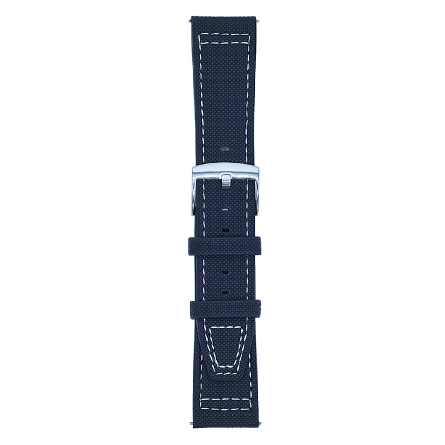 

For Huawei Watch GT 5 46mm Watch Band 22mm Adjustable Leather Wrist Strap Black