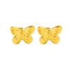 1 Pair Punk Butterfly Shape Stud Earrings Wholesale Female Gold Color Stainless Steel Earrings for Women Party Jewelry Gift